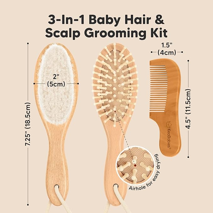 Kidilo - Baby Brush & Comb Set