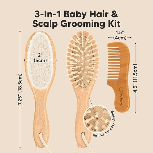 Kidilo - Baby Brush & Comb Set